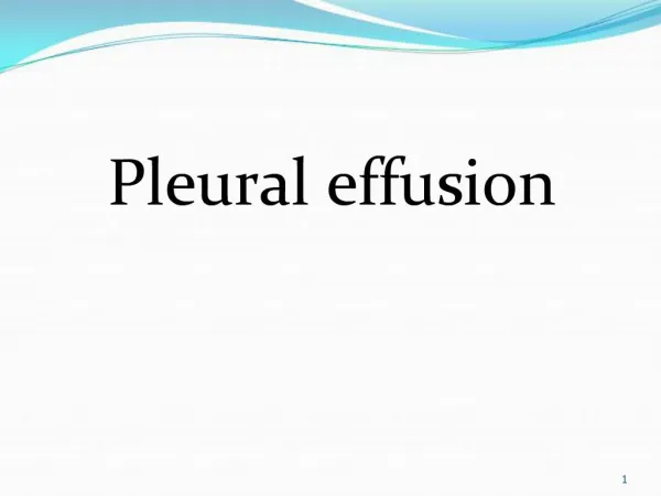 Pleural effusion