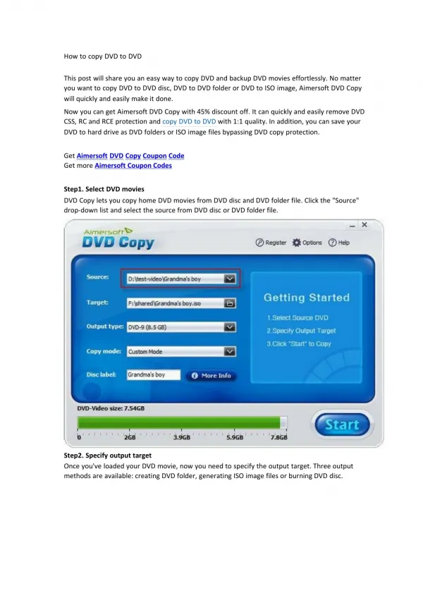 How to copy DVD to DVD