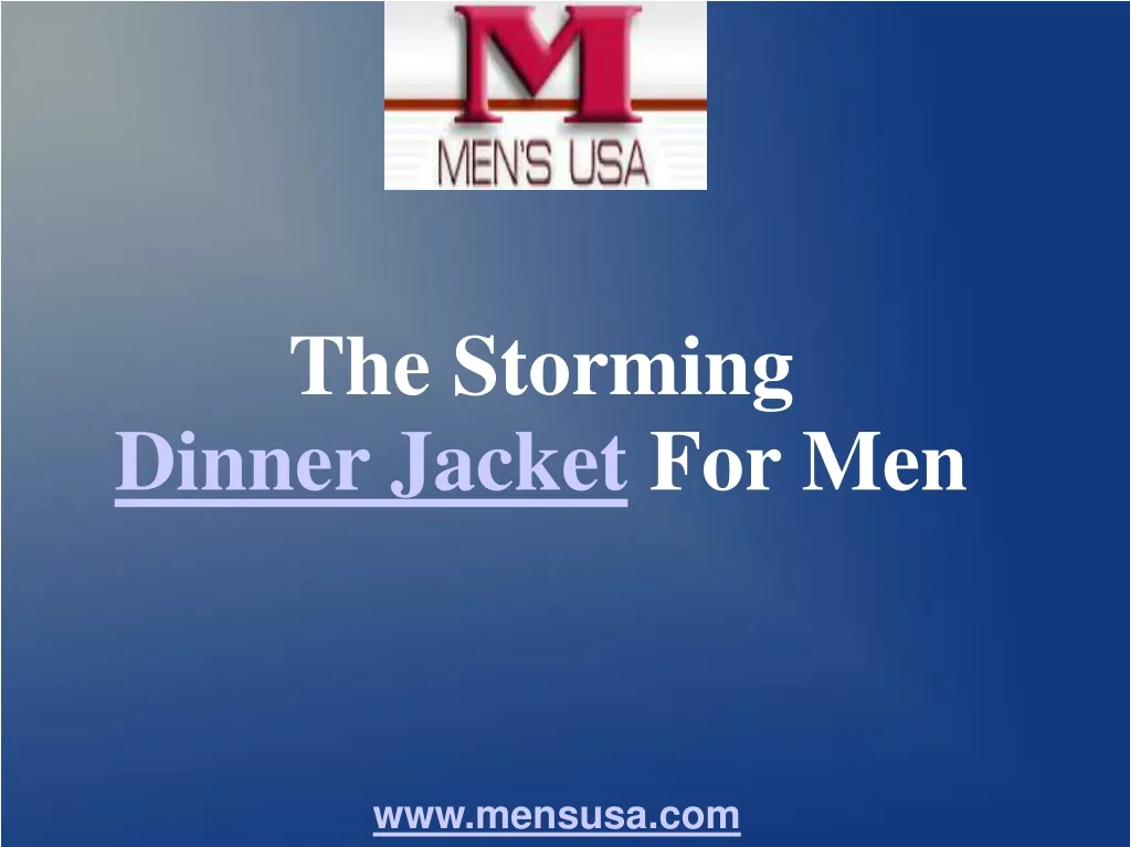 the storming dinner jacket for men