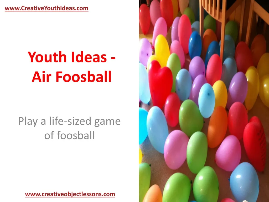 youth ideas air foosball