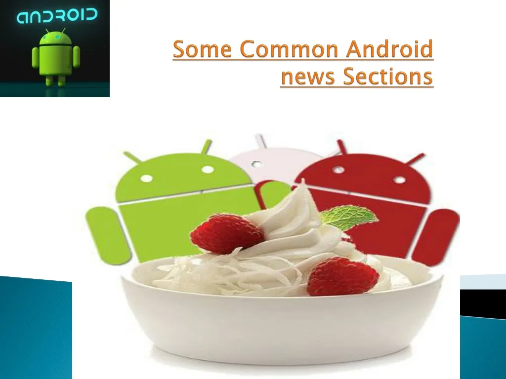 some common android news sections