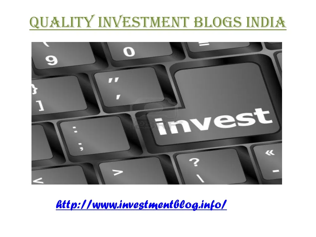 quality investment blogs india