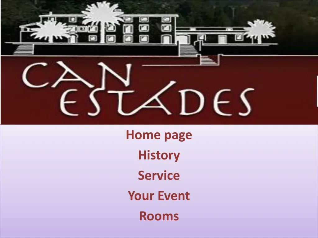 home page history service your event rooms