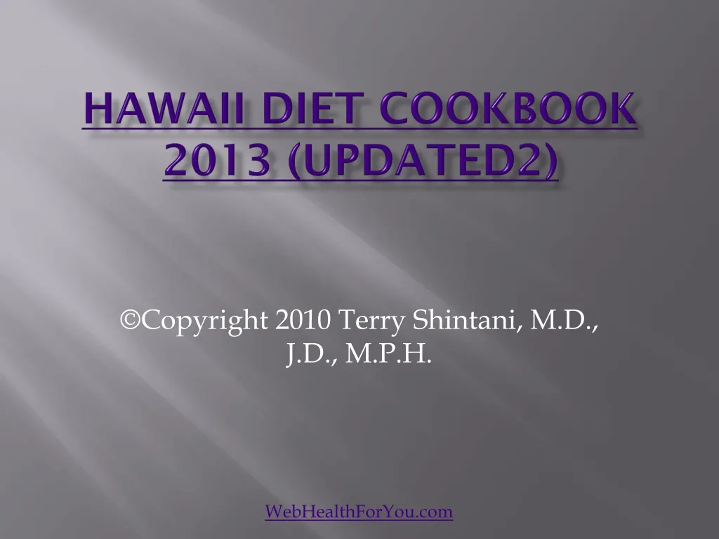 hawaii diet cookbook 2013 updated2