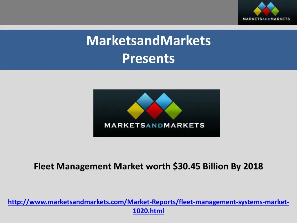 marketsandmarkets presents