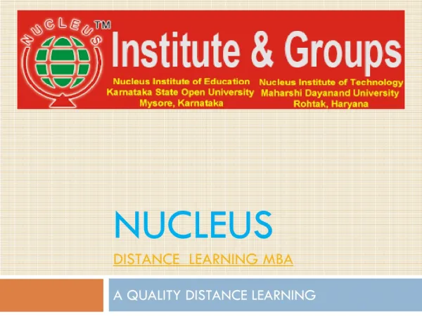 A QUALITY DISTANCE LEARNING