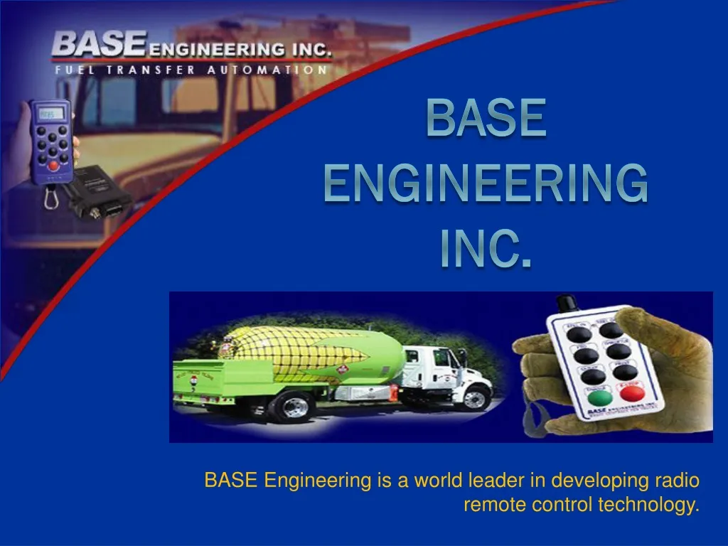 base engineering is a world leader in developing radio remote control technology