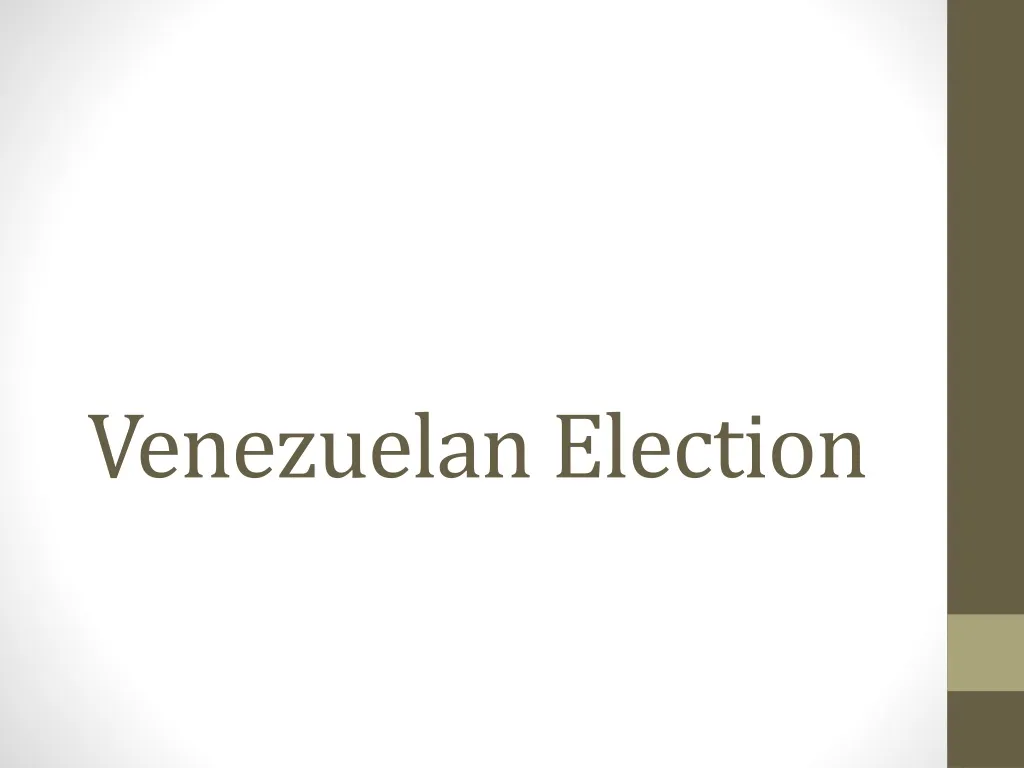 venezuelan election