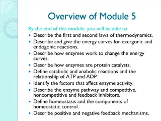 Overview of Module 5 - slide 1