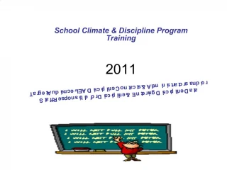 School Climate Discipline Program Training 2011 - slide 1