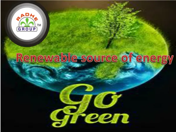 renewable sources of energy
