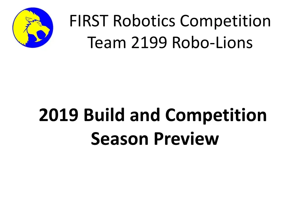 first robotics competition team 2199 robo lions