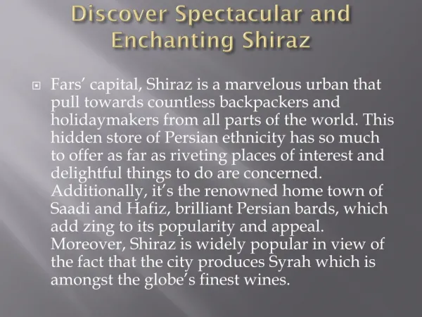 Find flights to Shiraz from London