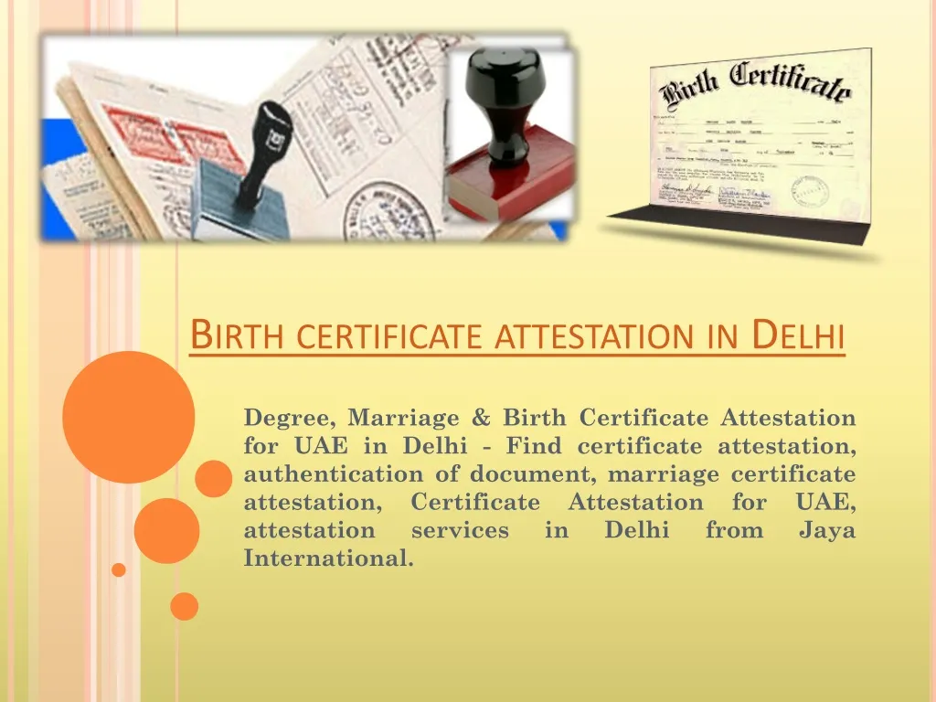 birt h certificate attestation in delhi