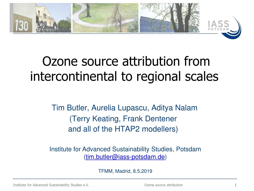 ozone source attribution from intercontinental