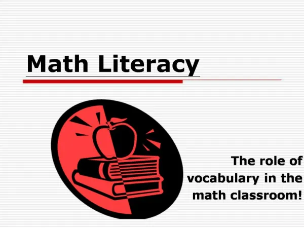 Math Literacy