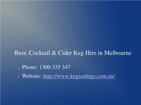 Kegs for Hire in Melbourne