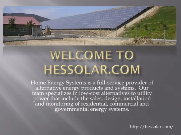 Hessolar-Solar Energy Companies