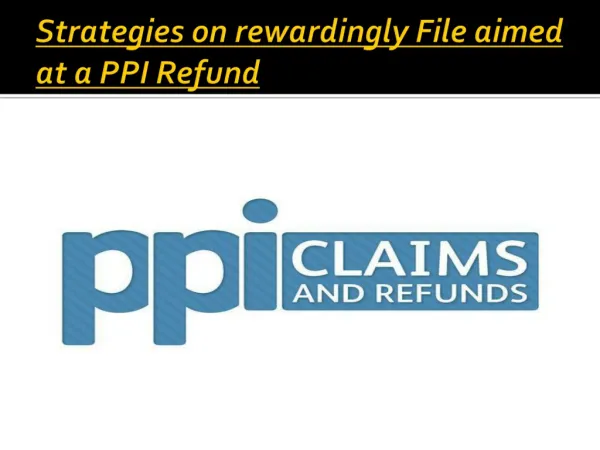 ppi refunds