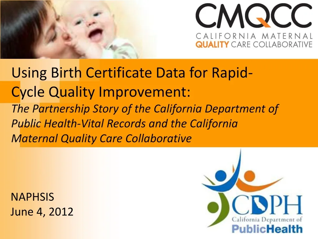 using birth certificate data for rapid cycle