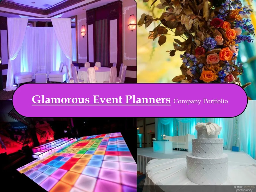 glamorous event planners company portfolio