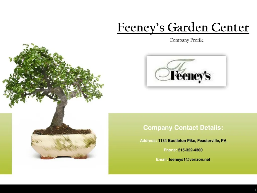 feeney s garden center