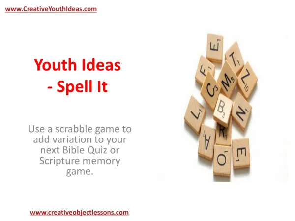 Youth Ideas - Spell It