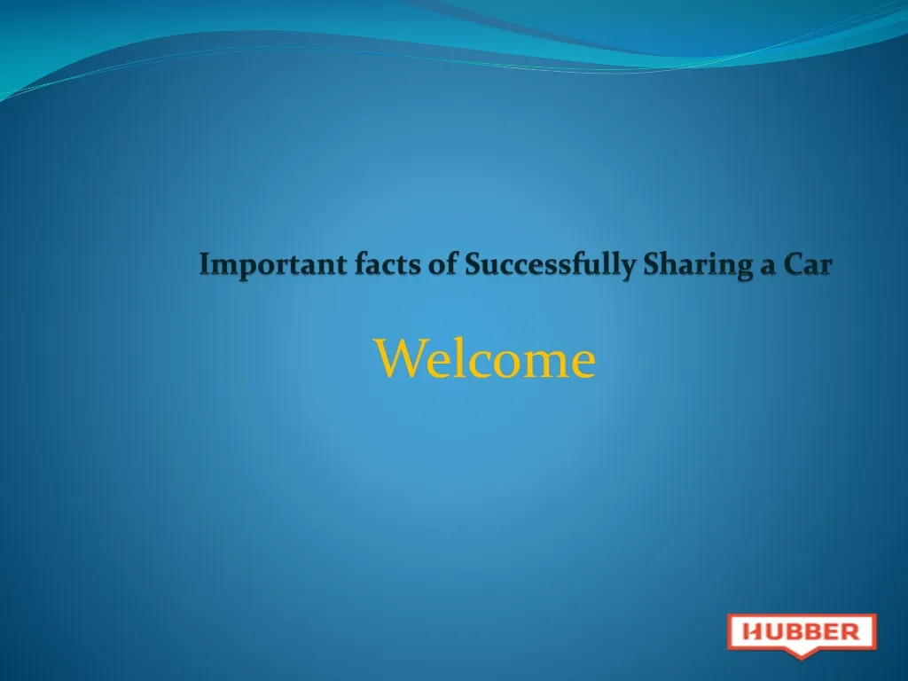 important facts of successfully sharing a car