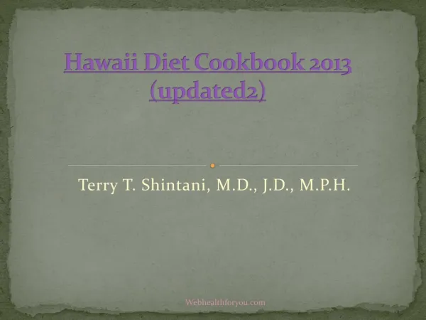 Hawaii Diet Cookbook 2013 (updated2)13