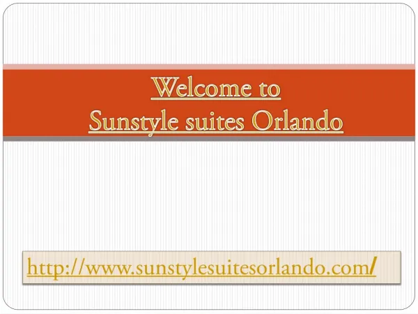 Sunstyle suites downtown orlando