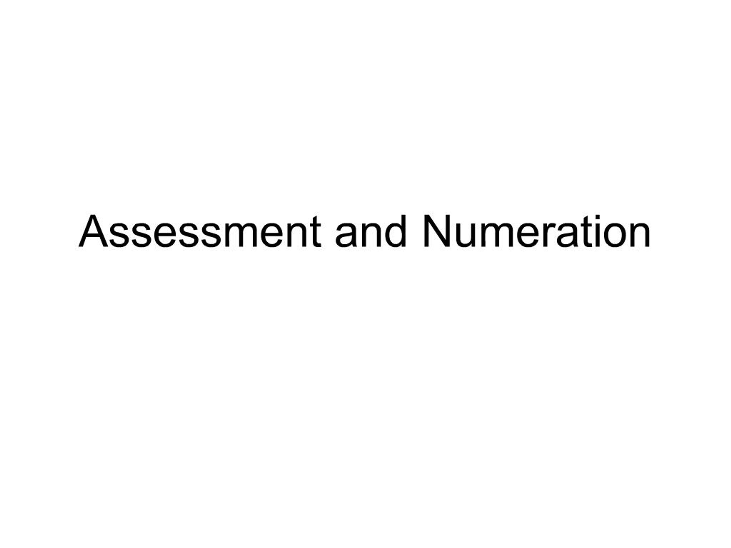 PPT - Assessment and Numeration PowerPoint Presentation, free download ...