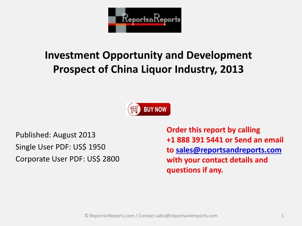 investment opportunity and development prospect of china liquor industry 2013
