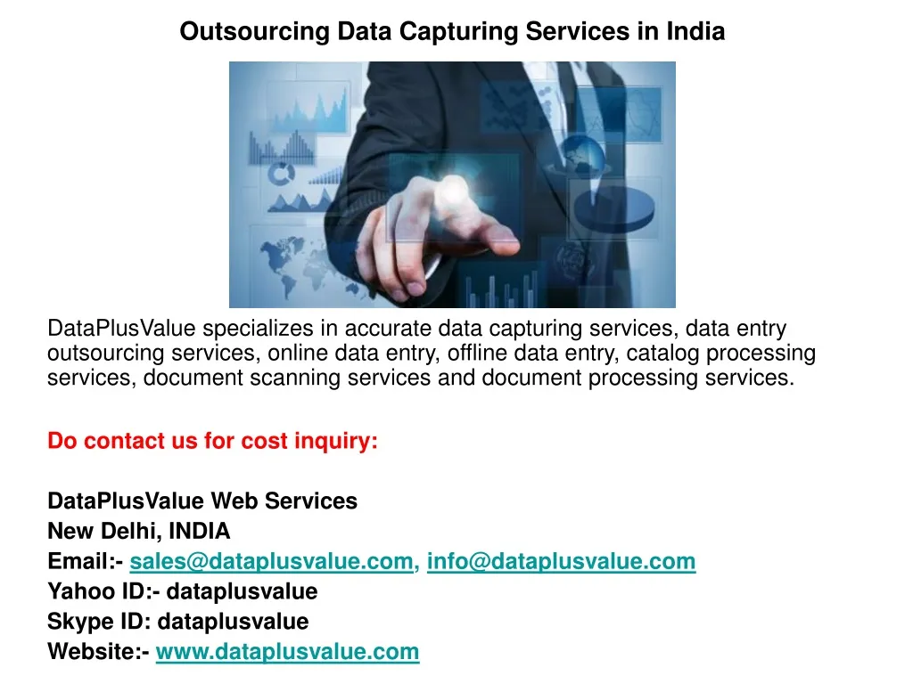 outsourcing data capturing services in india