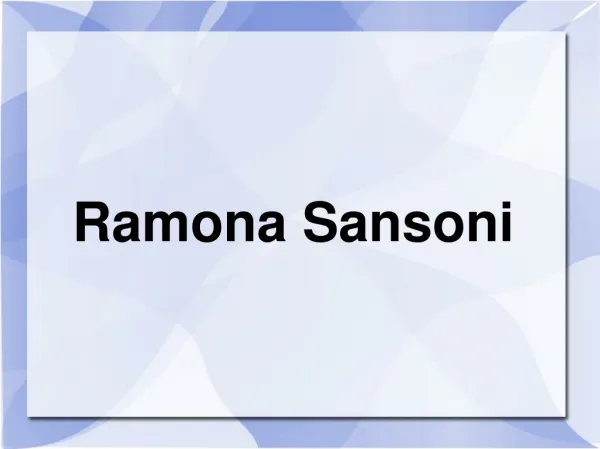 Ramona Sansoni