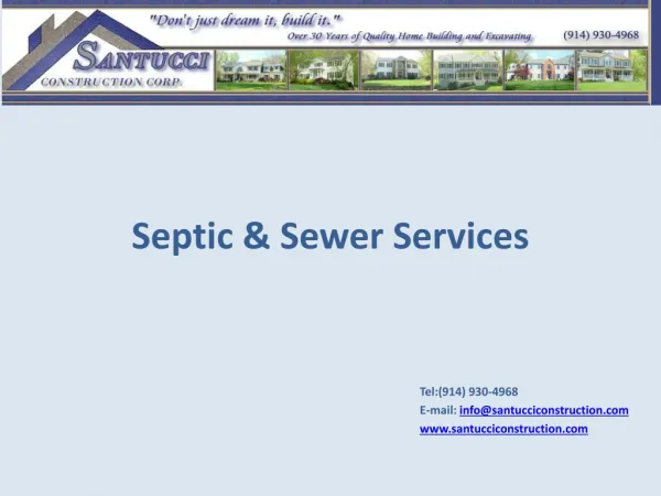 Septic and Sewer Service