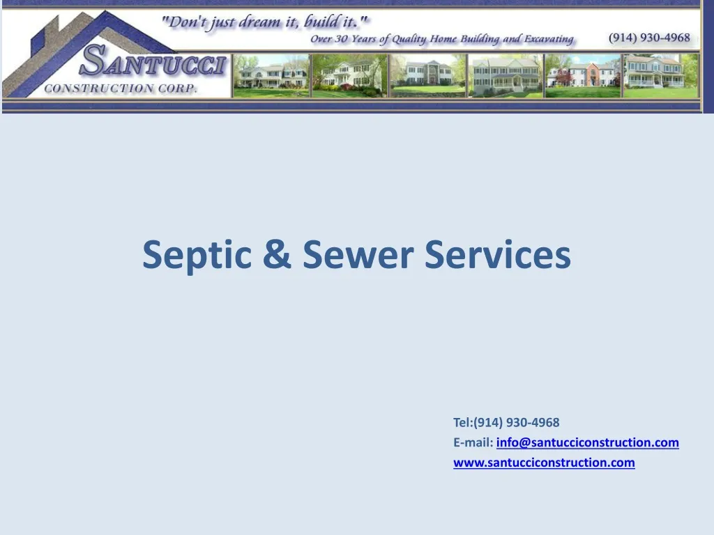 septic sewer services