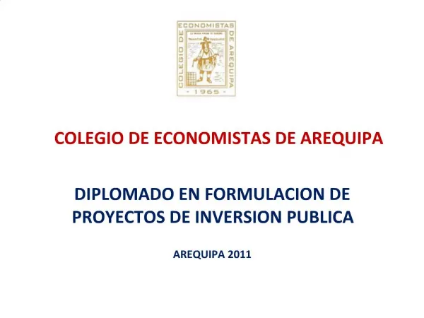 COLEGIO DE ECONOMISTAS DE AREQUIPA