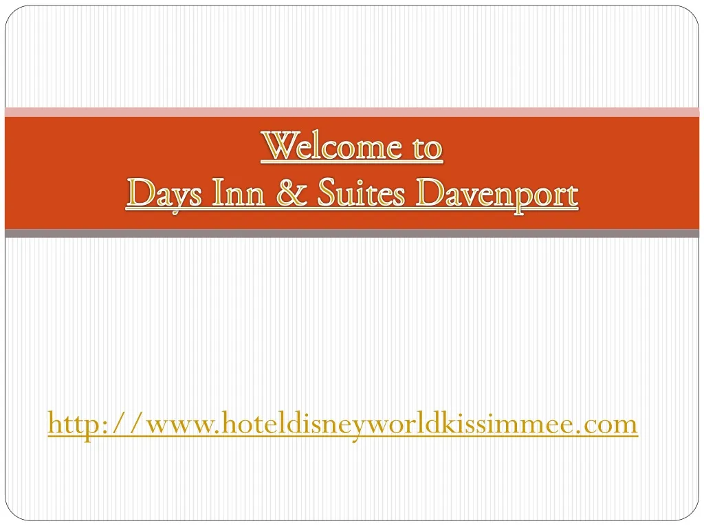welcome to days inn suites davenport
