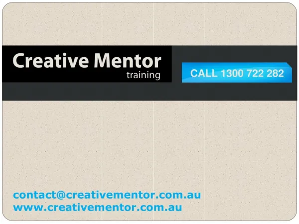 Creative Mentor Australia Pty Ltd. - Creative Mentor Train