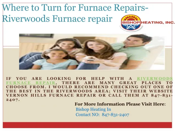 Where to Turn for Furnace Repairs- Riverwoods Furnace repair