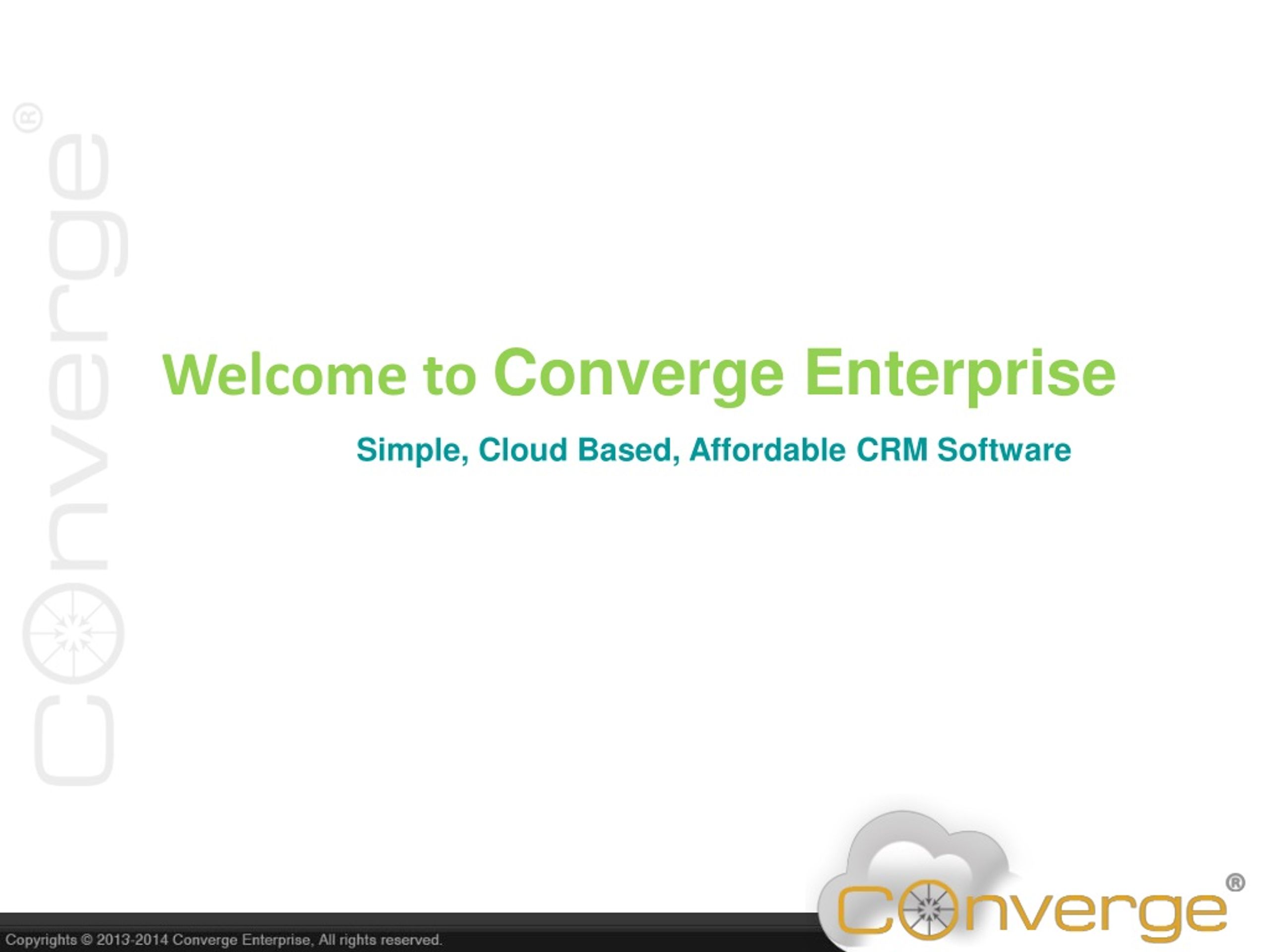 PPT - Converge Enterprise - Cloud CRM Software PowerPoint Presentation ...