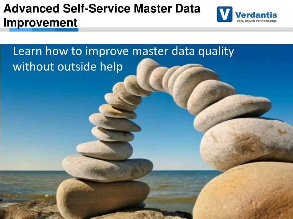 advanced self service master data improvement