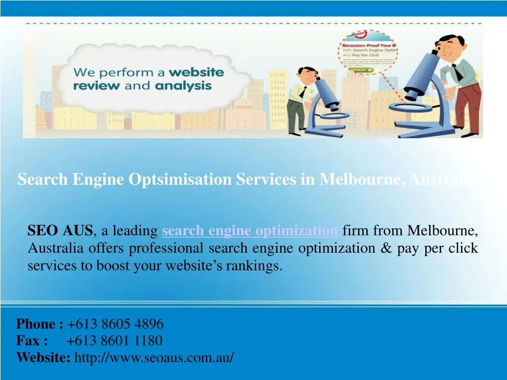 search engine optsimisation services in melbourne australia