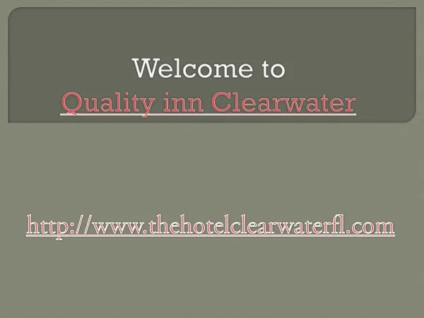 Quality inn clearwater beach