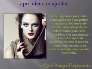 aprender a maquillar - slide 1