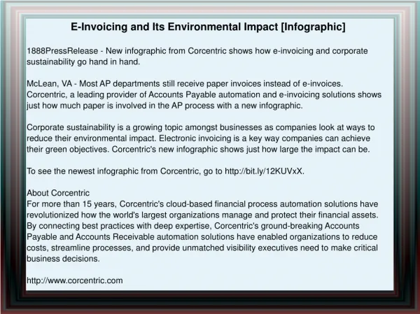 E-Invoicing and Its Environmental Impact [Infographic]
