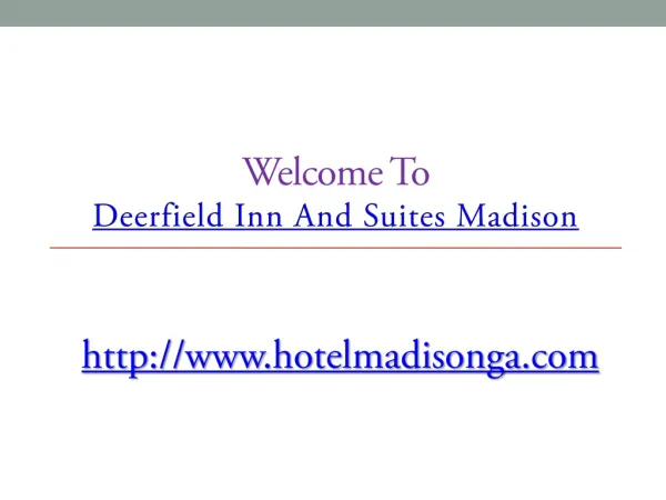 Deerfield Inn madison