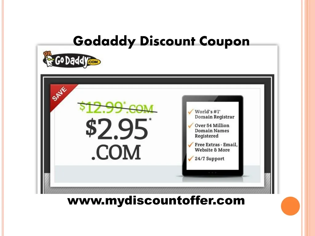 godaddy discount coupon