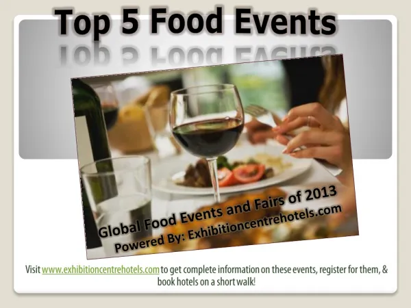 Top 10 Food Industry Events of 2013 from all Around the Worl