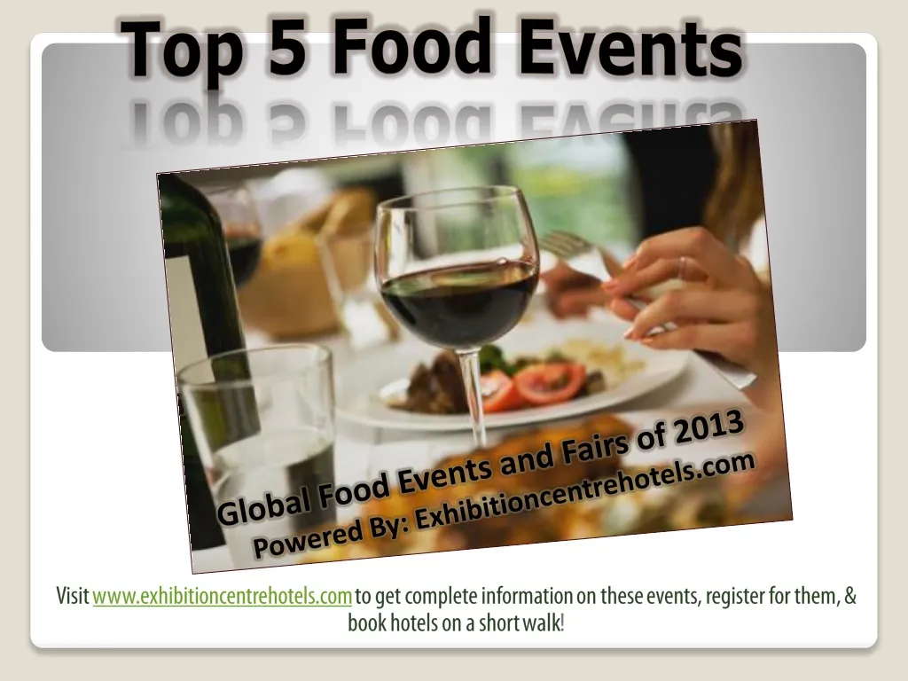 top 5 food events